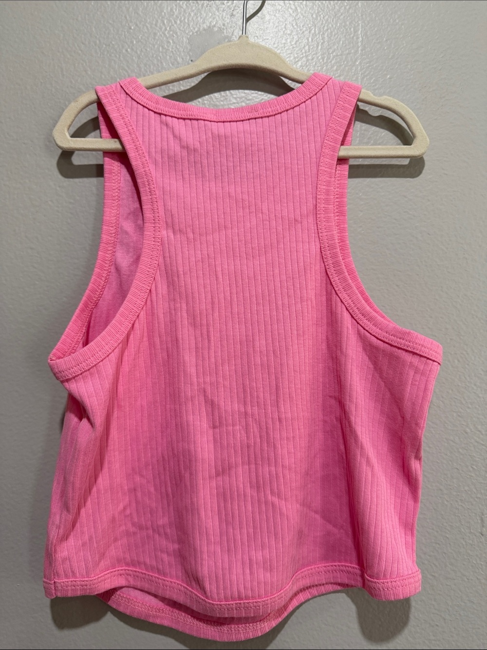 United Colors Of Benetton Pink Ribbed Crop Tank size girls M (6-7 years) - Picture 2 of 4